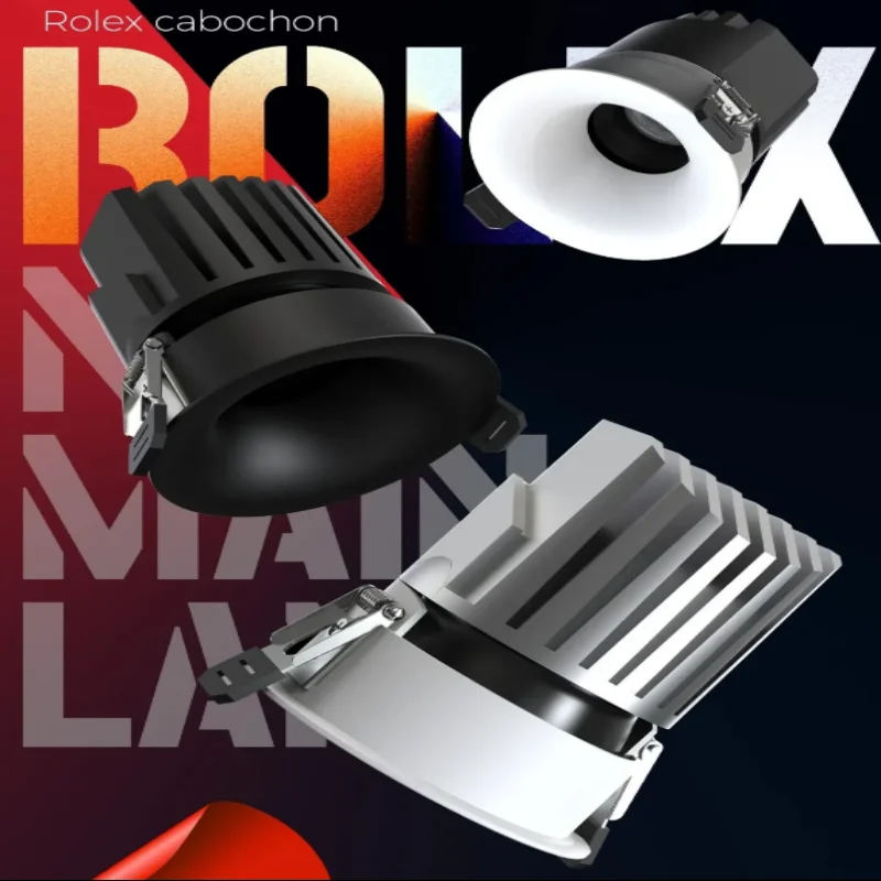 مصابيح كاشفة غير مرئية غير مرئية على شكل قوس من سلسلة رولكس خالية من الوميض ومضادة للوهج وهي تتخلص من الحرارة بشكل ممتاز