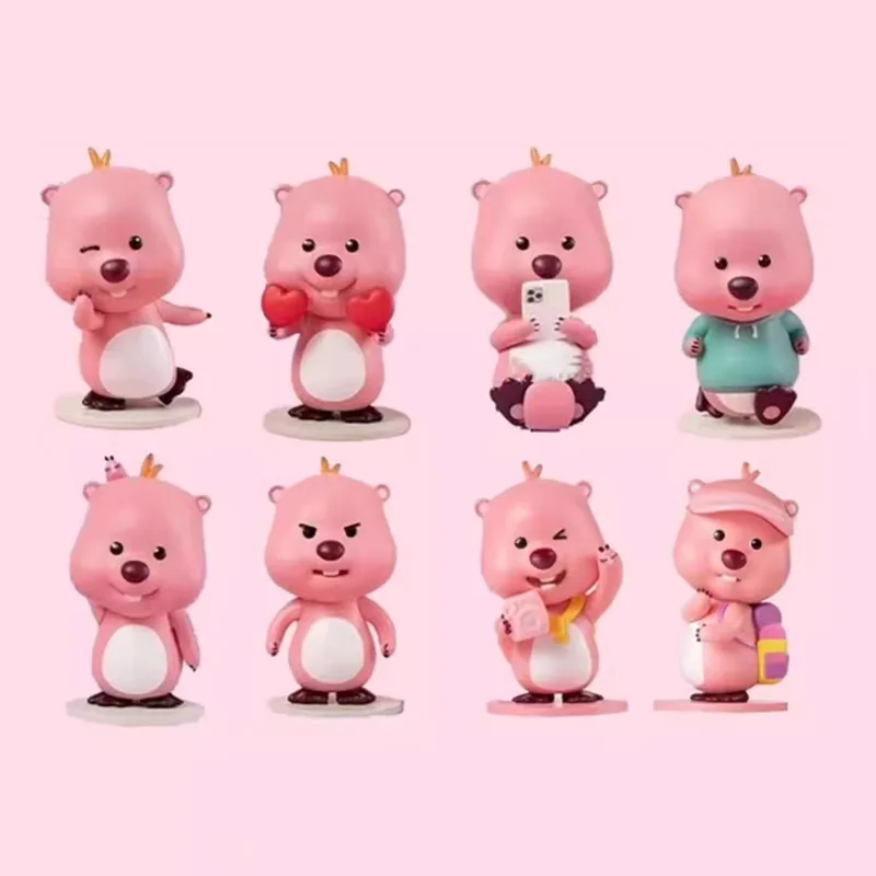 

MINISO Miniso милый рубиновый слепая коробка 4-го поколения милый маленький бобер настольный орнамент подарок на день рождения загадочная коробка