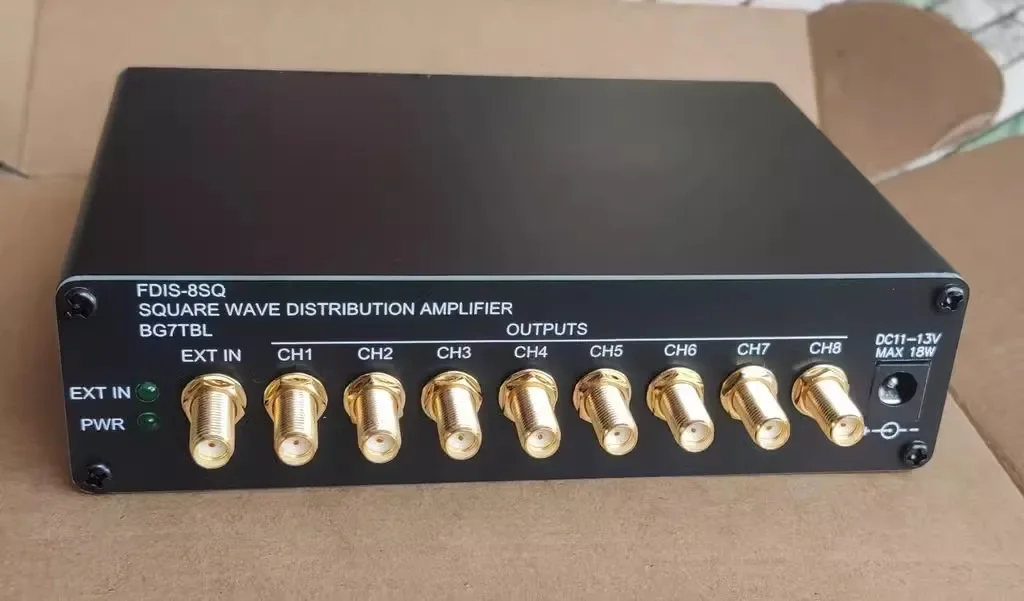 

FDIS-8SQ BG7TBL Audio clock distributor WC,44.1K,48K, second pulse,1PPS,10M distribution amplifier,SMA /BNC port