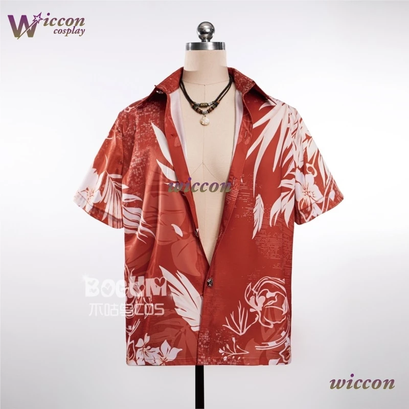 

OHaYo Love And Deepspace Zayne Slyus Xaiver Caleb Rafayel Косплей Костюм Экипировка Пляжная Рубашка Курортный Хэллоуин Пара Мужской Топ