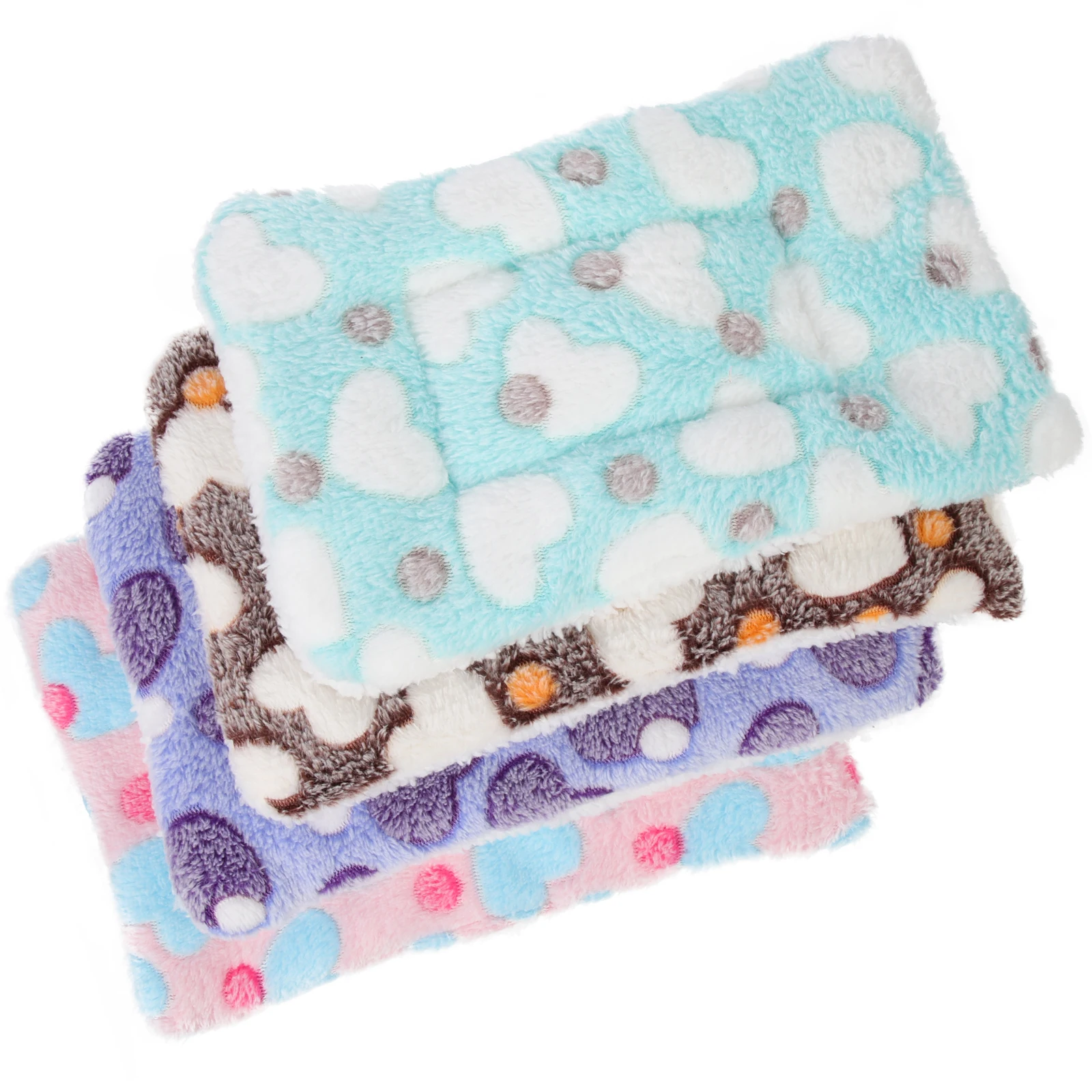 

4 Pcs Warm Sofa Hedgehog Guinea Pig Hamster Rat Ferret Squirrel Sleeping Mat Durable Small Animal Nest Winter Pad