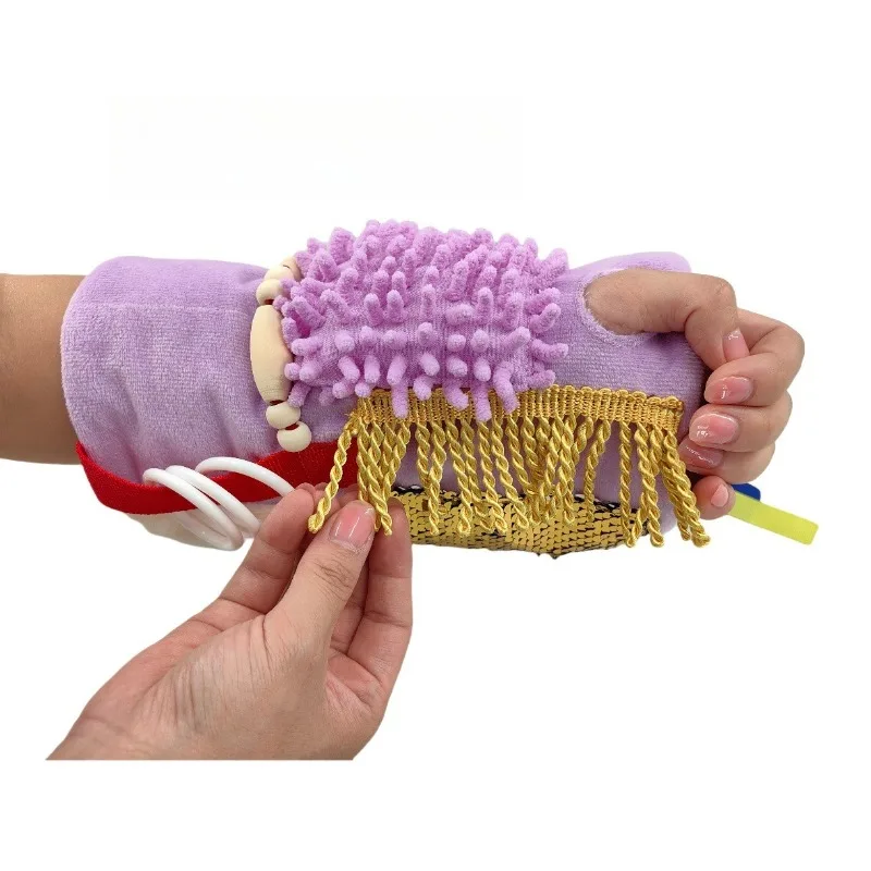 Funda de almohada sensorial para brazo, manta cognitiva, funda de almohada táctil para el cuidado de la enfermedad de Alzheimer, juguete para aliviar el estrés, funda para brazo de percepción