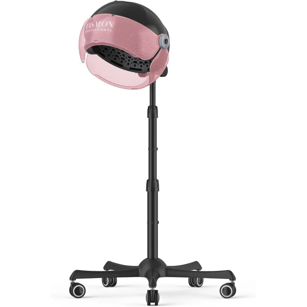 Ionic Hooded Hair Dryer, 1875W Professional Adjustable Standing Bonnet with 3 Temperature Settings, Sit Under Hair Dryer