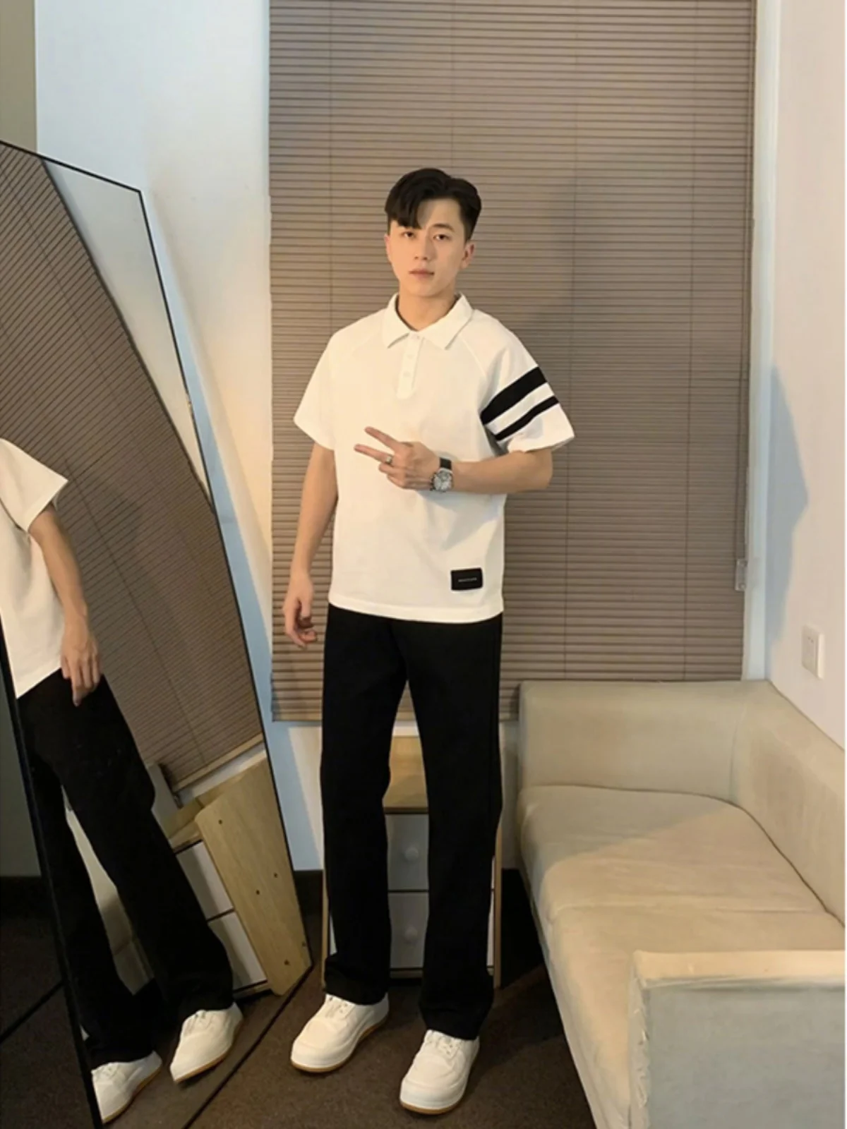 

Мужские джинсы Cleanfit Black Knife: летние, прямые, свободные, расклешенные, молодежные, модные, из денима