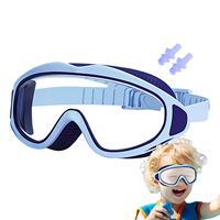 Kids Swimming Goggles Anti-Fog Water Goggles With Earplugs UV Protection Glasses For Boys Girls Learn Swimmer Dive Lesson Sports