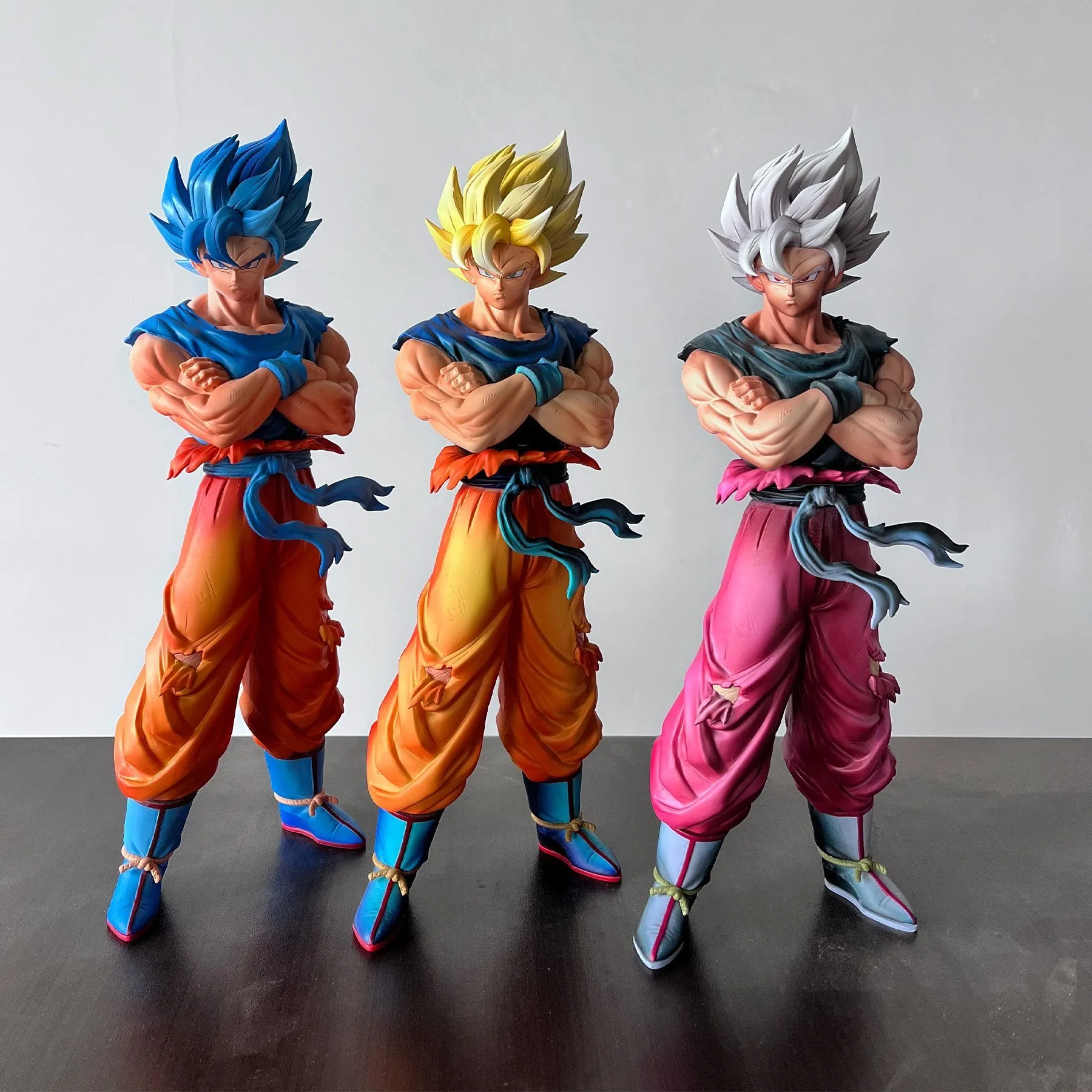 

YJ Statue Anime Dragon Ball Figure Son Goku Figure SSJ1 Super Saiya Figurine PVC Action Figures Collection Model Toys Gifts