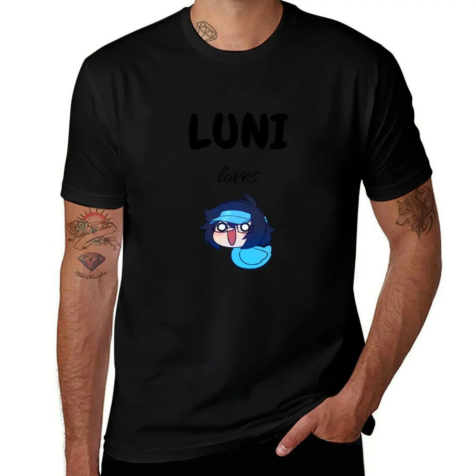 Футболка Gacha Luni loves Ducks, простая повседневная футболка с коротким рукавом.