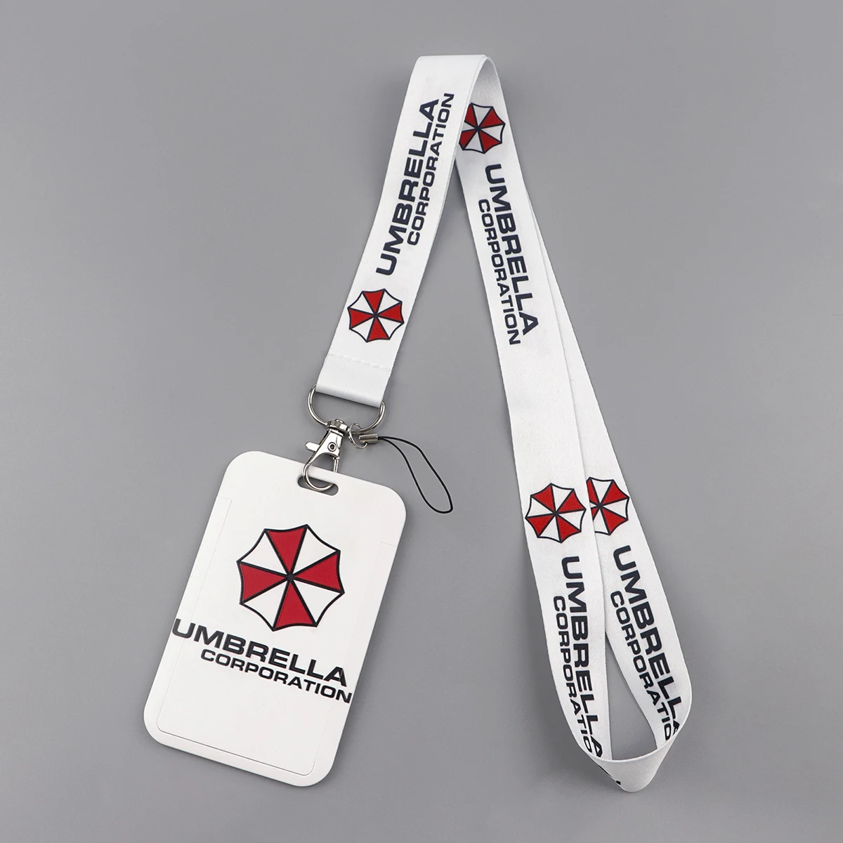 Umbrella Logo Fashion Lanyard ID Badge Holder Bus Pass Case Cover Slip Bank Credit Card Holder Strap Gift