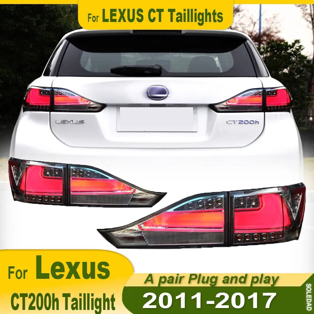

Автомобильный задний фонарь для Lexus CT200H, светодиодный задний фонарь 2011 2012 2013 2014 2015 2016 2017 CT200, задний противотуманный тормозной сигнал поворота, автомобильные аксессуары
