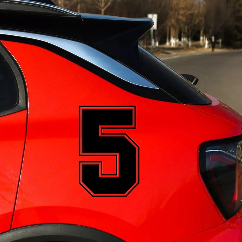 0-9 Racing Numbers Helmet Vinyl Decals Motorcycle Accessories Sticker Custom Digits