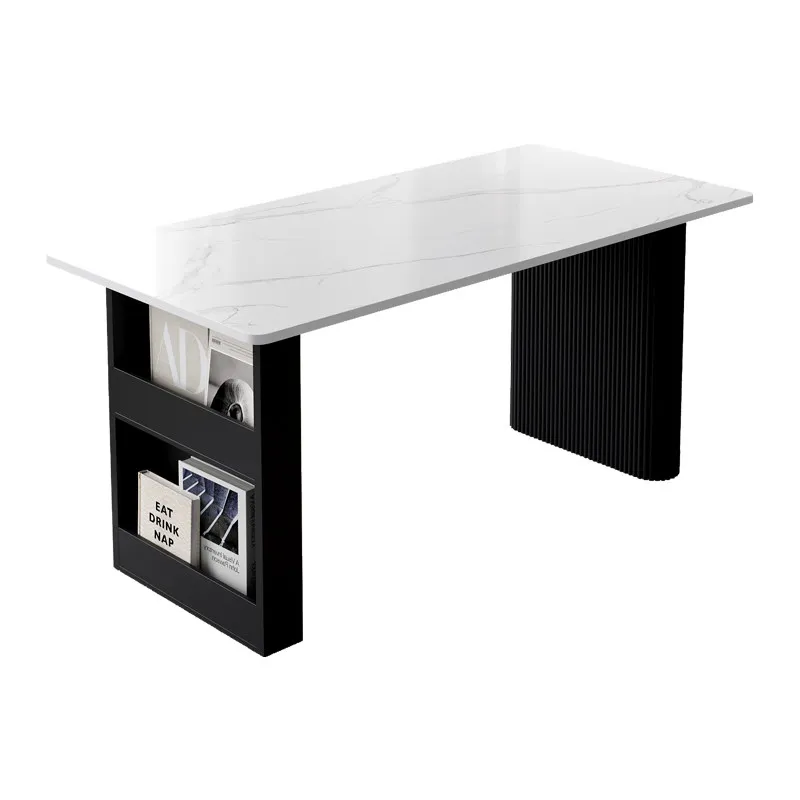 LMM light luxury rock slab desk simple modern small apartment home computer desk