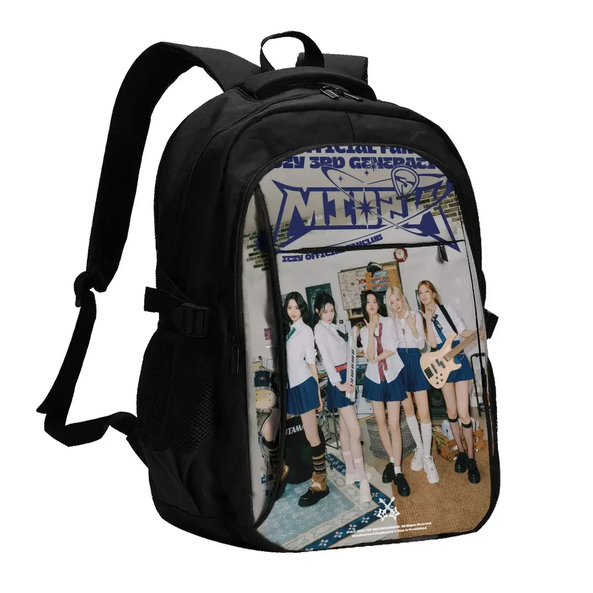Kpop Group ITZY Travel Laptop Backpack Business Water Resistant Laptop Backpack with USB Charging Port College Bag for Men Women