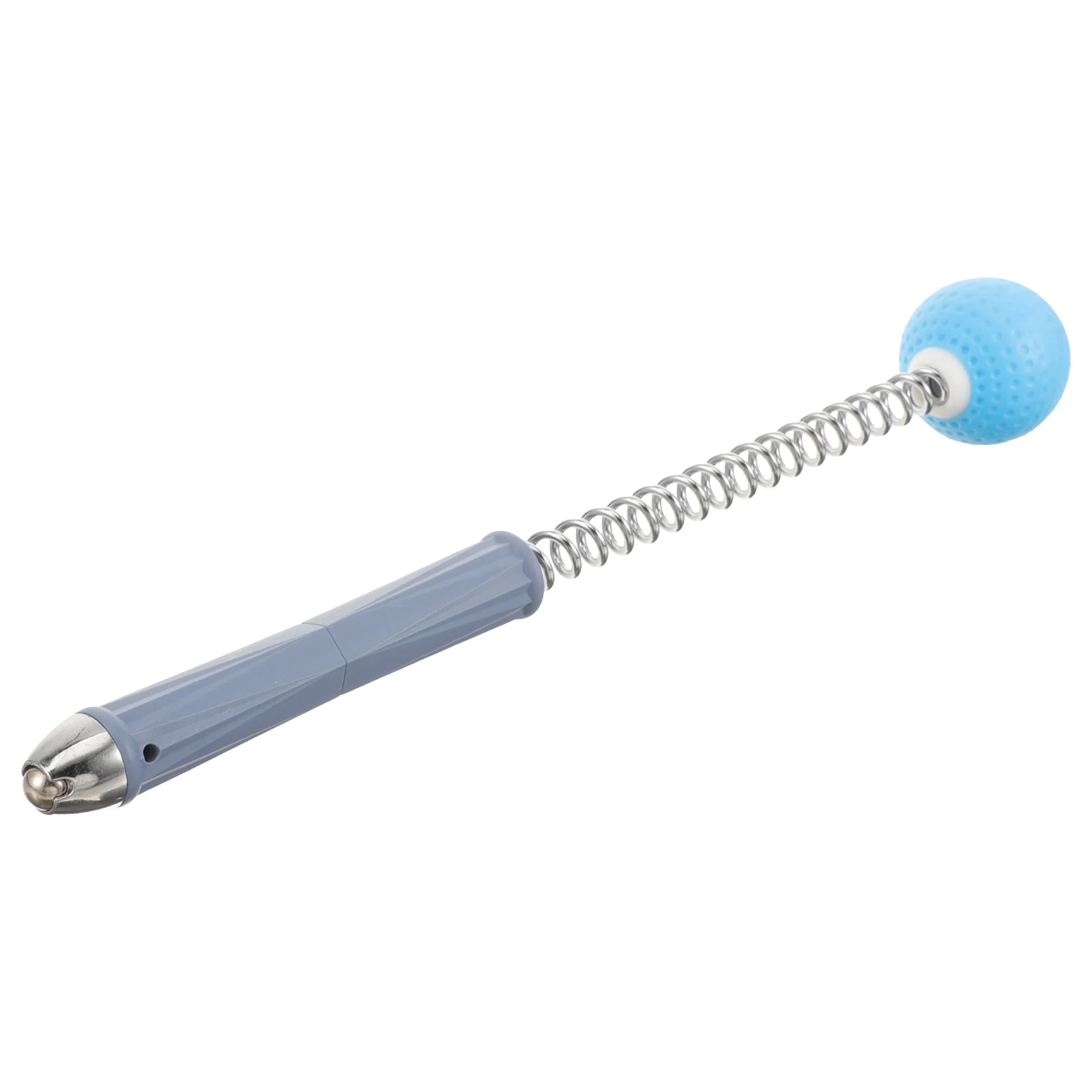 

1pcs Massage Hammer Handheld Blue Tool Spring Ball Back Shoulder Full Body Massager Portable Knocking Roller Home Use
