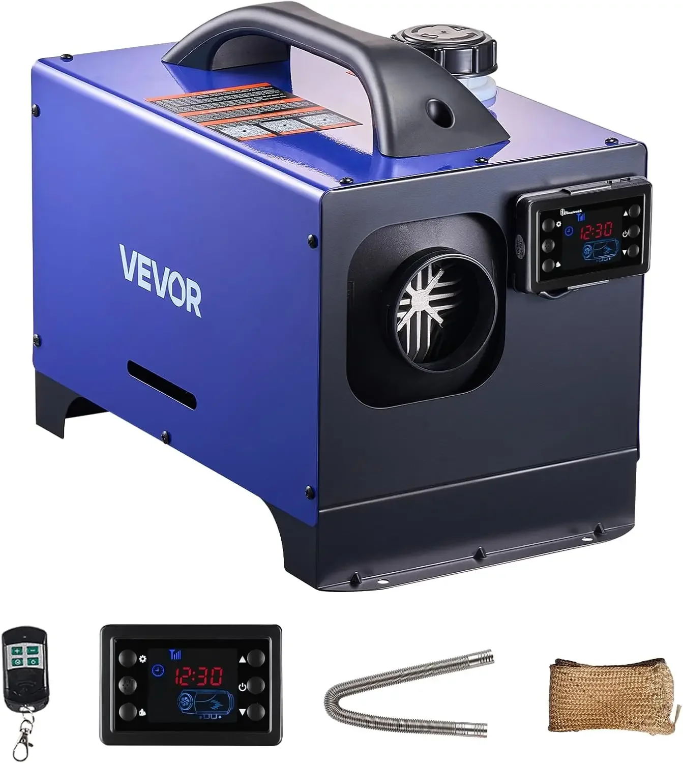 Diesel Heater, 8KW, DC 12V/24V, All in One Portable Diesel Air Heater with Remote Control and LCD Display, Fast Heating Low Nois