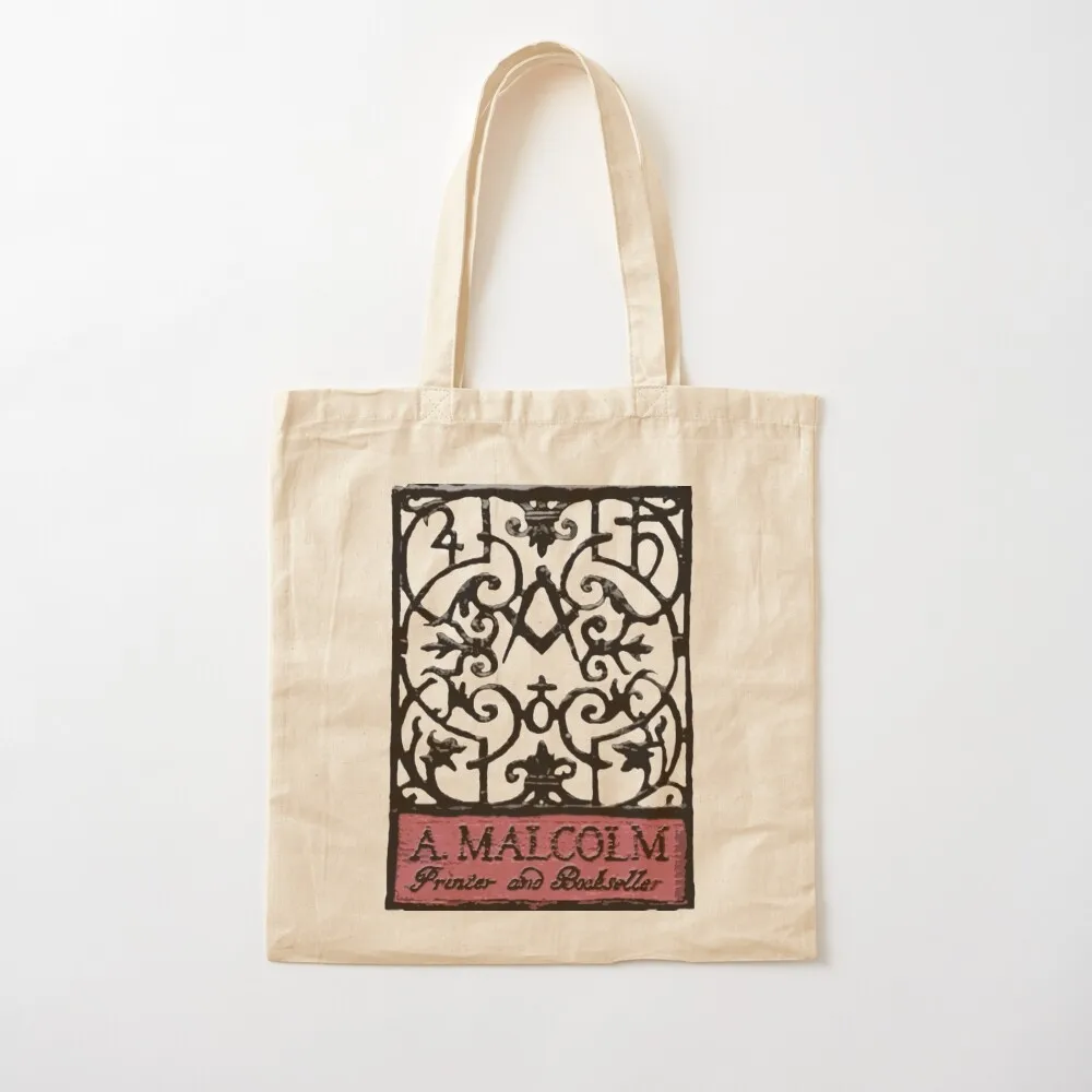 A. Malcolm Outlander Colored Tote Bag reusable grocery bags Shopper bag Cloth bags shopper bags for women Canvas Tote Bag