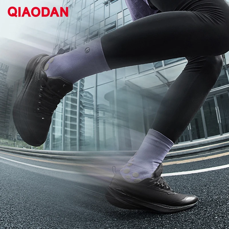 QIAODAN احذية الجري الرجال أحذية رياضية مريحة للتنفس رياضية مقاوم للماء موضة المشي لمسافات طويلة أحذية رياضية QXB023254206 #6