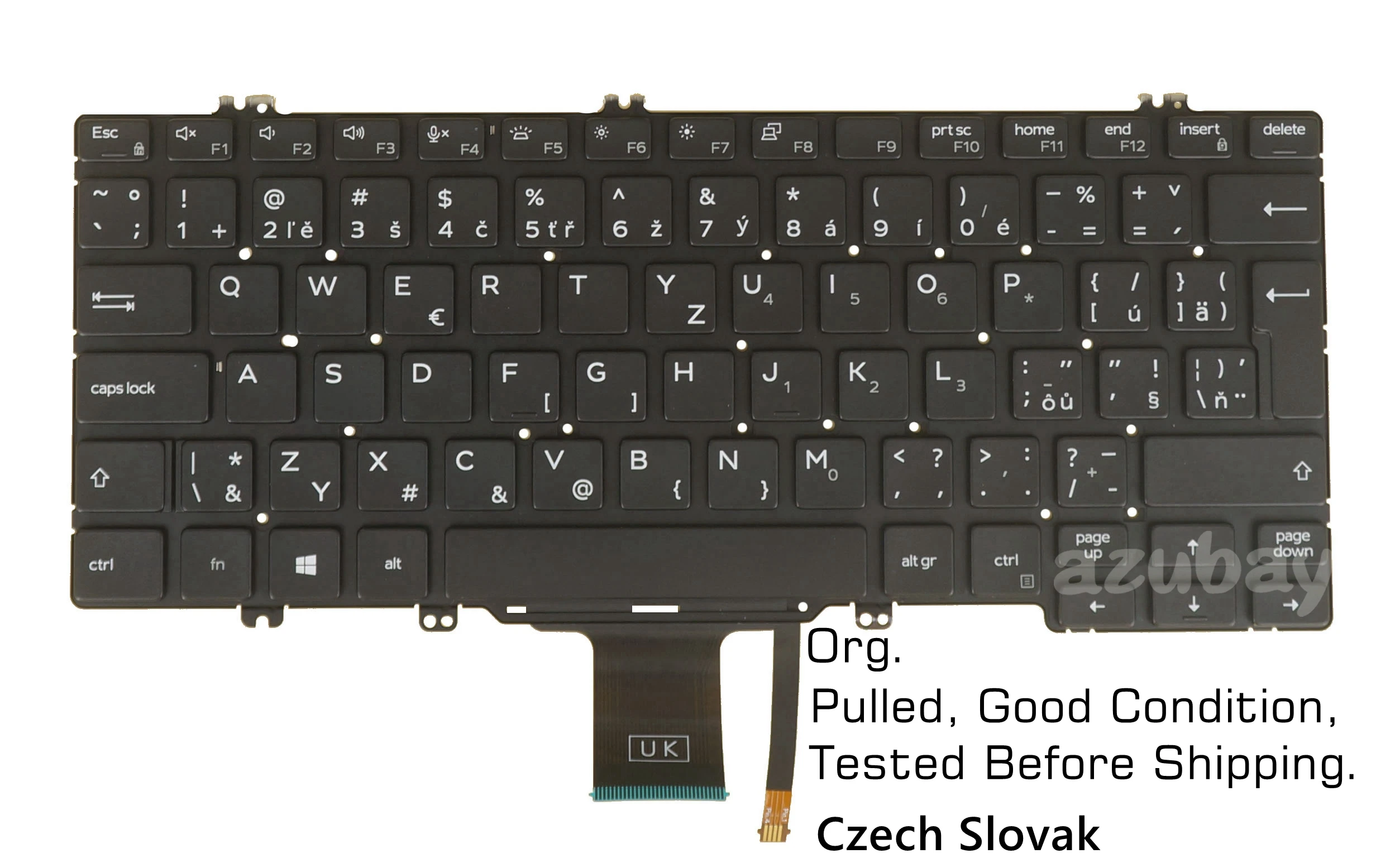 ラップトップキーボードDell Lite5310,5300, 5300, 7300,uk,la