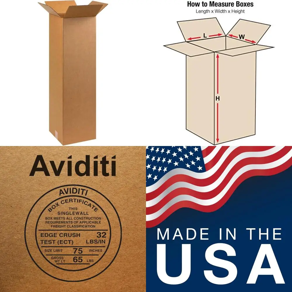 

Гофрированные картонные коробки 10x10x30 — упаковка из 25 штук для доставки, упаковки, переезда, хранения