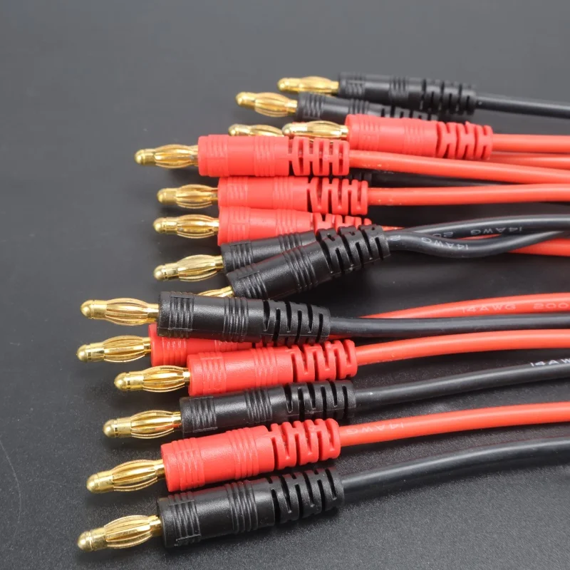 สายชาร์จ XT30 XT60 แบบ T Plug ไปยังปลั๊กกล้วย 4.0 มม. สายชาร์จซิลิโคน สำหรับแบตเตอรี่ลิโพ