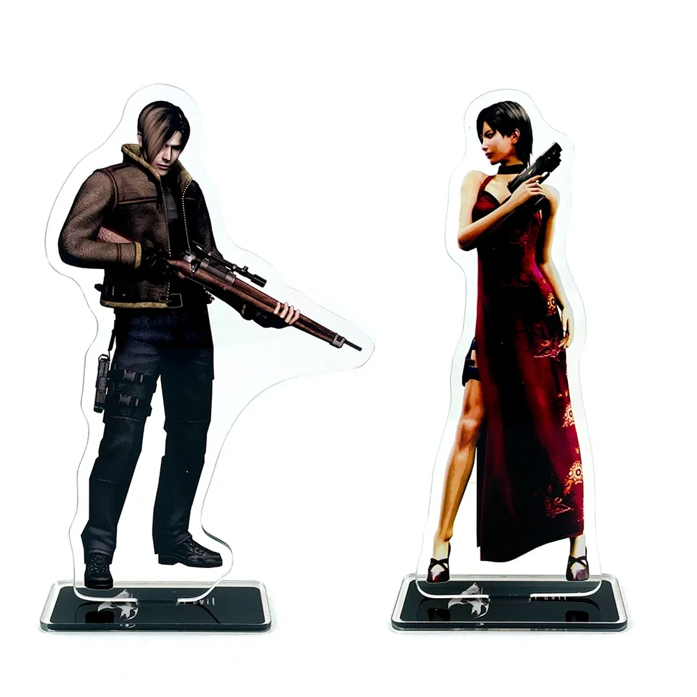 Leon Scott Kennedy Ada Wong B style acrylic standee figurines desk decoration cake topper