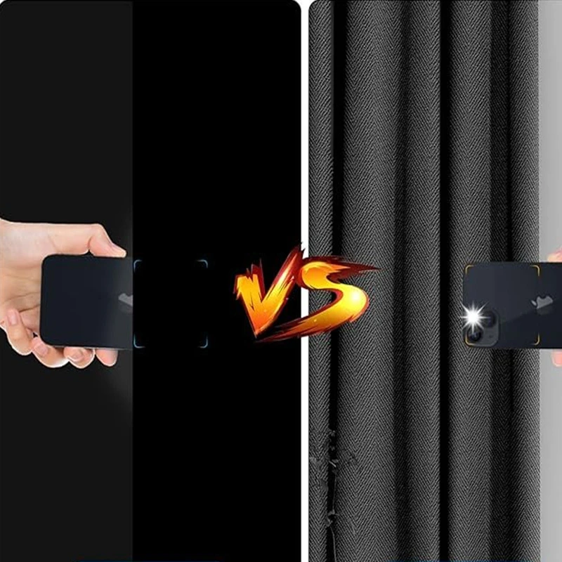 Blackout Window Cover Darkest Light Block Black Privacy Film Anti Look House Home Tint Glass Cloth Portable Curtain Bedroom