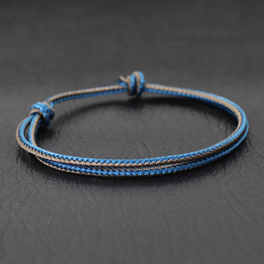 فريدة من نوعها الرجال سوار سلسلة معدات الدراجات النارية بارد السائق اليد الملحقات الصف حبل اليدوية قابل للتعديل سوار في الهواء الطلق