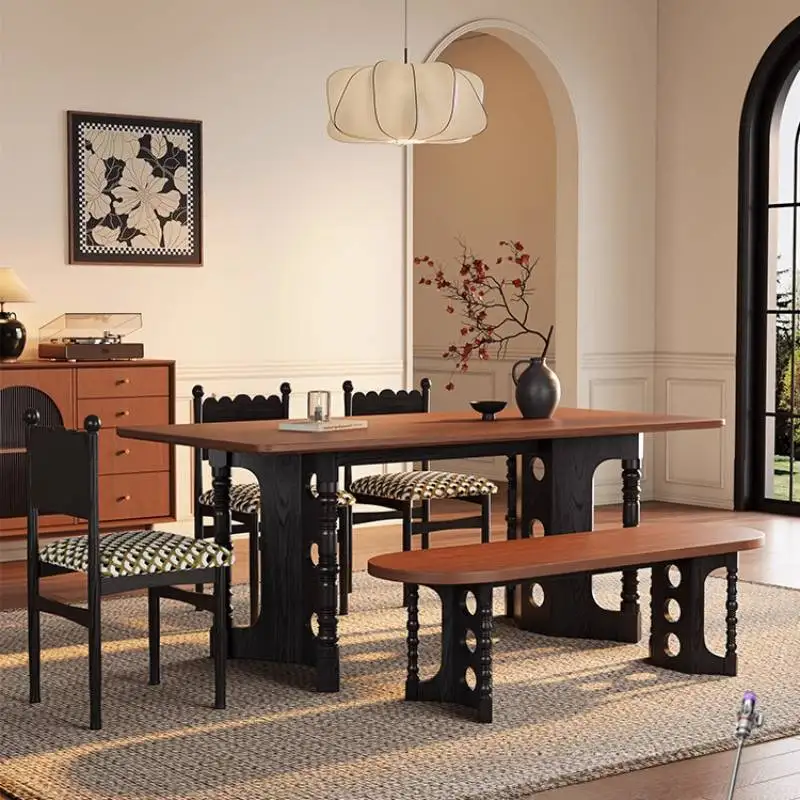 

Unique Minimalist Dining Tables Brown Legs Base Extending Modern Dining Tables Luxury Wood Nordic Mesa Comedor Furniture Home