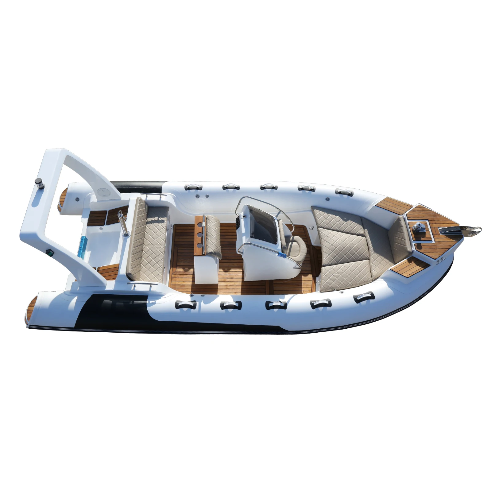 Picture 5: Orca 1.2mm Jet Sailing PVC Rib Boat Center Console Inflatable Bateau for Lake Fishing Outboard Engine Power Type