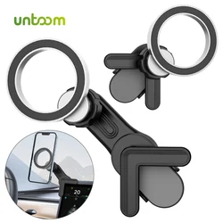 Untoom Magnetic Car Phone Holder for Tesla Model 3/Y/X/S Display Screen 360 Degree Rotation Magnet Car Mount for iPhone MagSafe