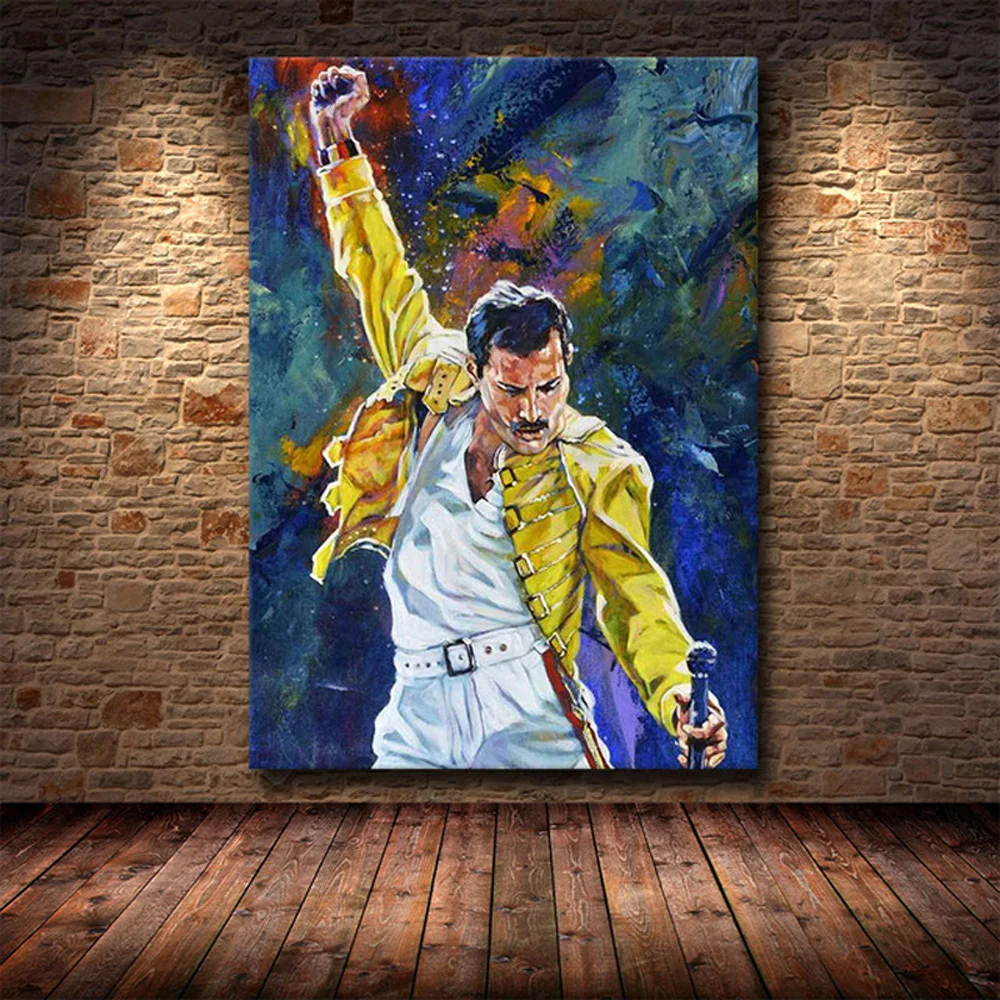 

Freddie Mercury богемный рок-группы музыкальный певец плакаты настенные художественные картины на холсте картины украшения гостиной домашний дек...