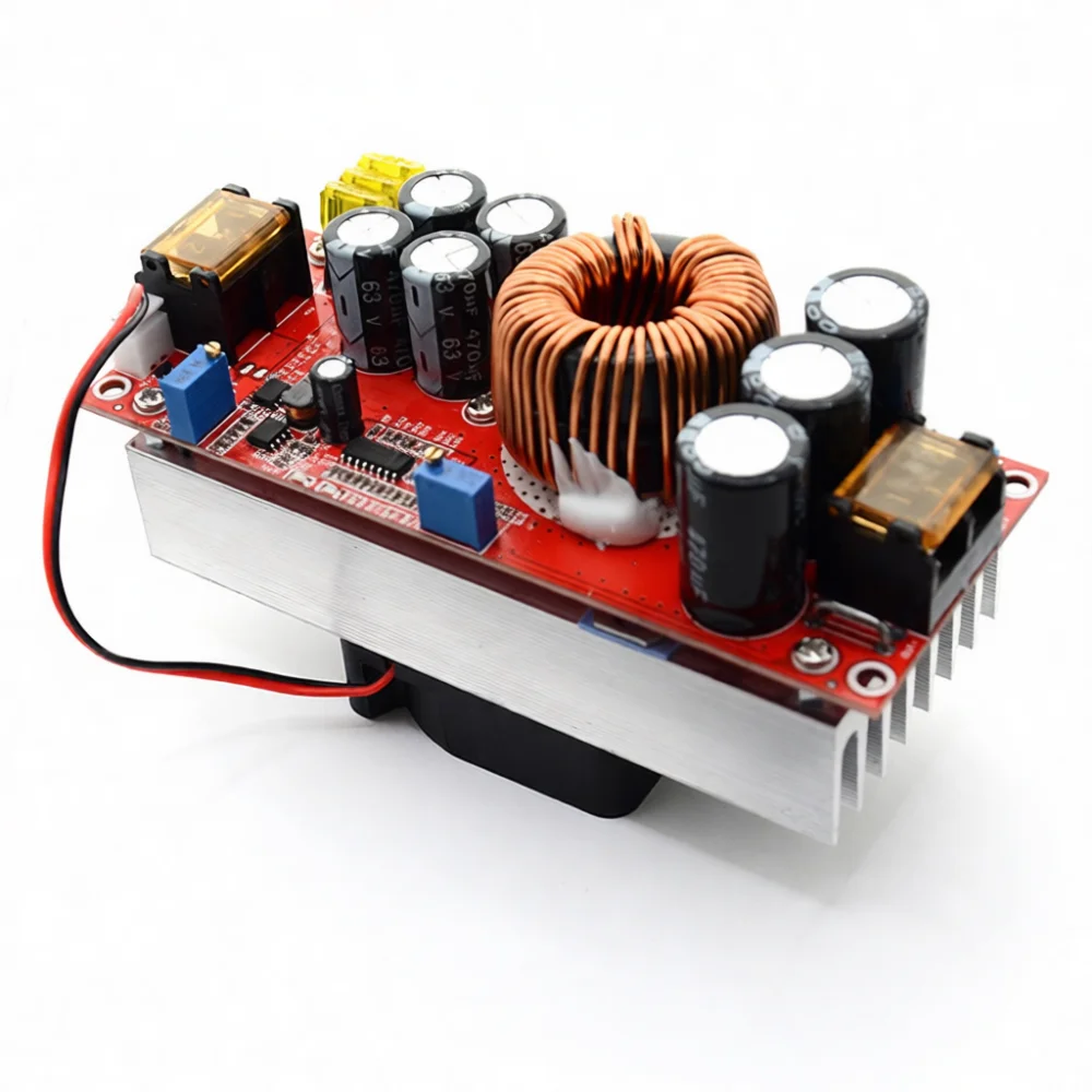 High Performance 1800W DC DC Boost Converter Module Adjustable 12V 60V To 12V 90V Constant Current Voltage Power Regulator