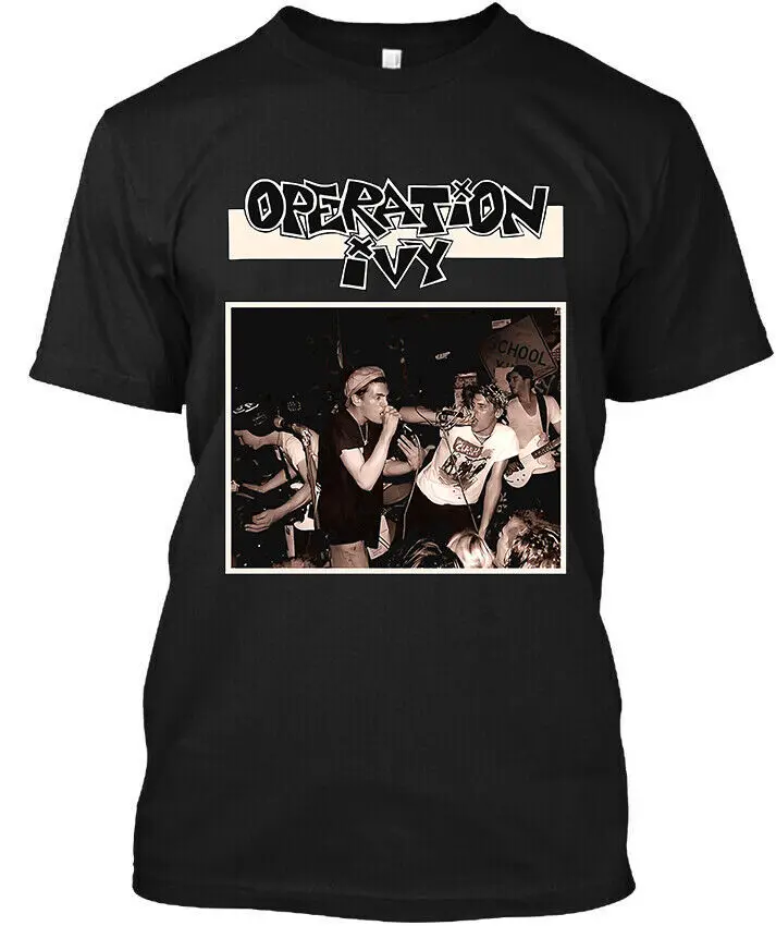 NEW Operation Ivy American Hard Music Group Retro Art Vintage Logo T-SHIRT Summer luxury brand retro Oversize