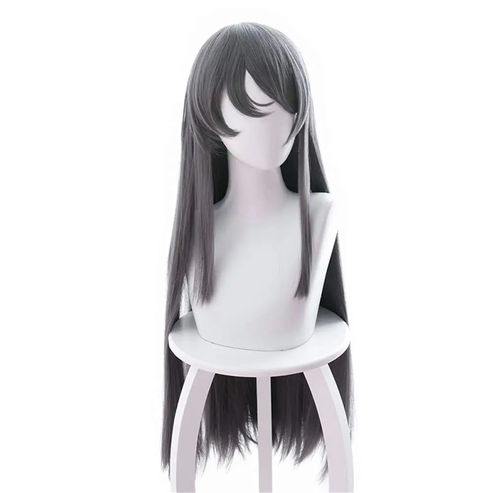 Puella Magi Madoka Magica Peruca Cosplay para Mulheres, Akemi Homura, Trajes Anime Halloween, Trajes de Jogo