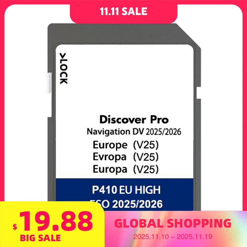

DV V25 Discover Pro Media 64GB for VW Transporter e-Golf Touran Car Navigation SD Card GPS Sat Nav Europe Russia Türkiye Map