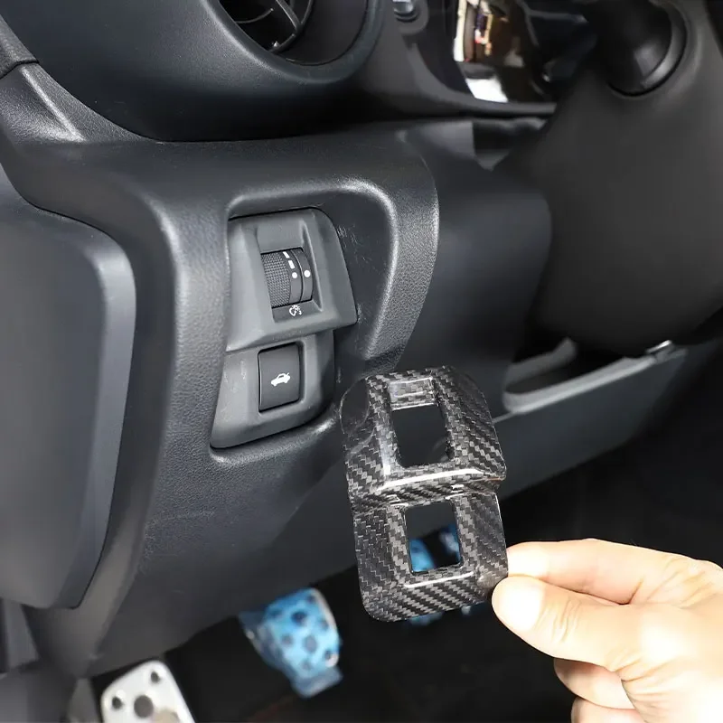 

Carbon Car Tailgate Switch Decorative Frame Cover For Toyota 86 Subaru BRZ 2022-25 Interior Trunk Switch Panel Trim Accessories
