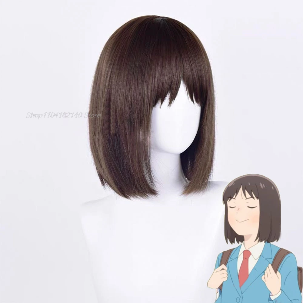 Anime Skip and Loafer Cosplay Wig Mitsumi Iwakura Wig Short Hair Brown Panda Hair Clip Hairpin Accessories Girls