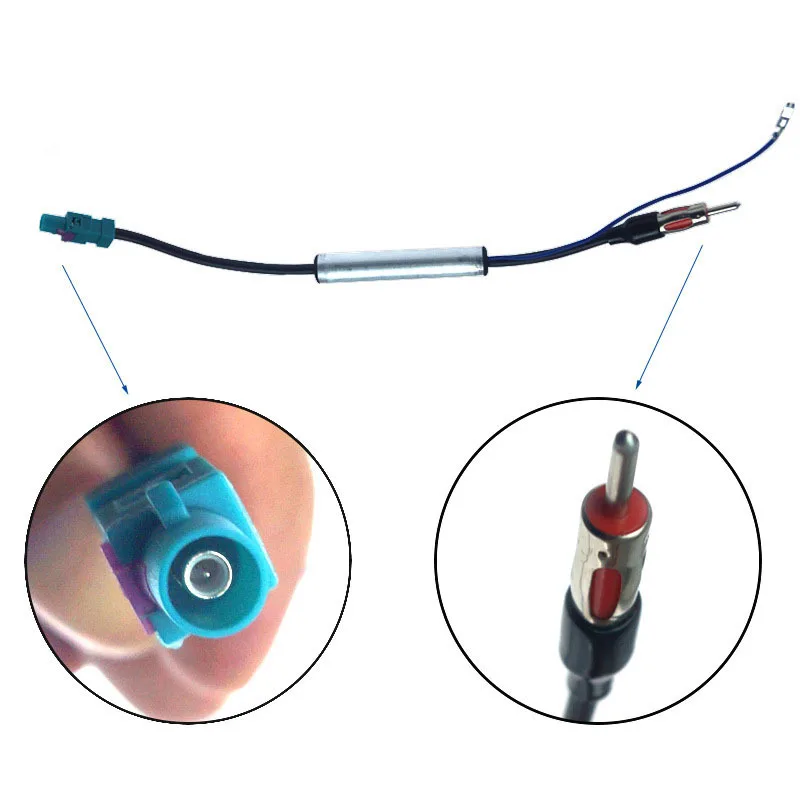 Hot Sale Car Special Radio Antenna AM/FM Audio Radio Signal Amplifier Dual Fakra RF Radio Antenna Aerial Adapter for Volkswagen