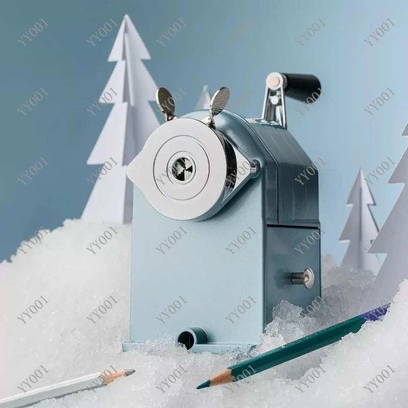 

Metal Manual Pencil Sharpener Portable Compact Sharpener for Standard & Colored Pencils