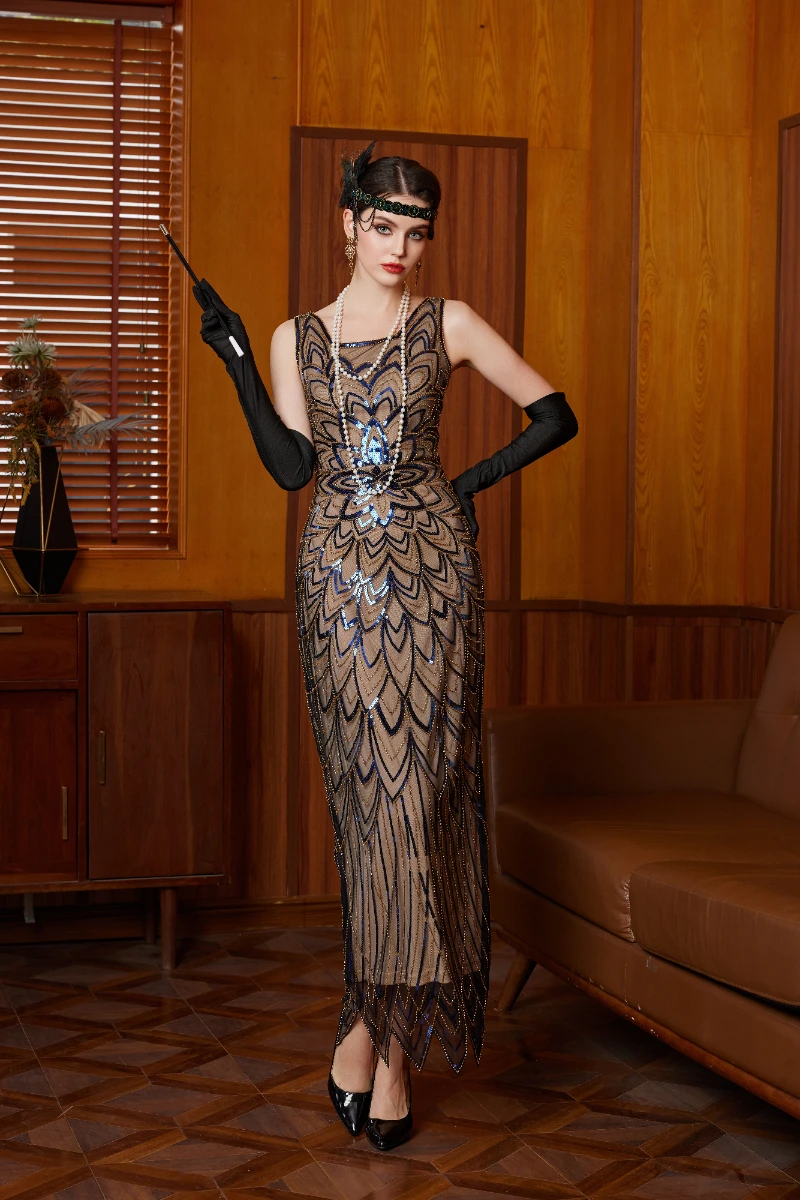 

【Новый стиль 2025】Былегающее женское платье без рукавов с пайетками, облегающее летнее вечернее платье, эластичное трикотажное платье с пайетками для Ev