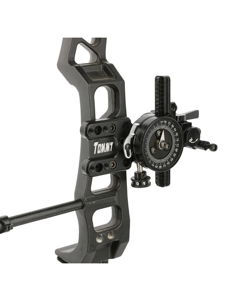 Tir 1pin arc vue 4/6/8X lentille main droite arc composé cible de chasse visée 0.019 pouces fibre optique tir à l'arc aluminium vue