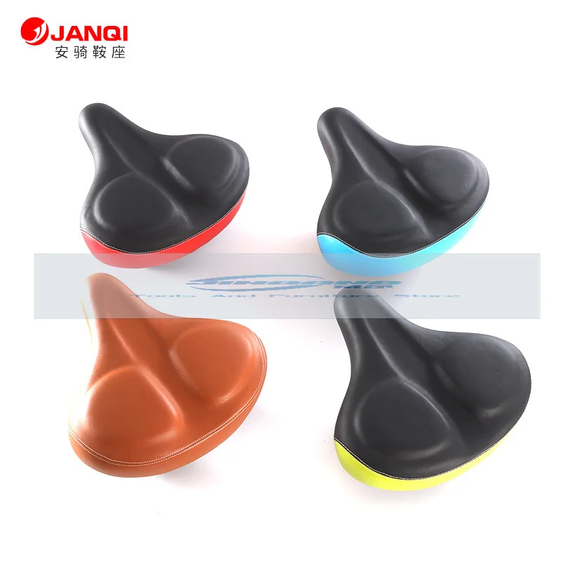 

Color Ball Cushion AQ-8018 Thickened Shock Absorbing Cushion, Bicycle Accessories Spinning Bike Cushion Saddle