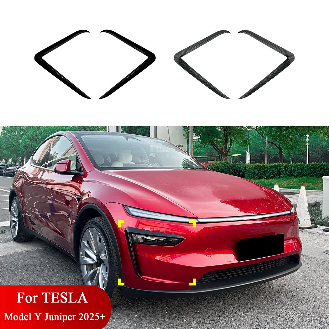 

Передний бампер с противотуманными фарами и спойлером-дефлектором для Tesla Model Y 2025 2026 Premium RWD AWD