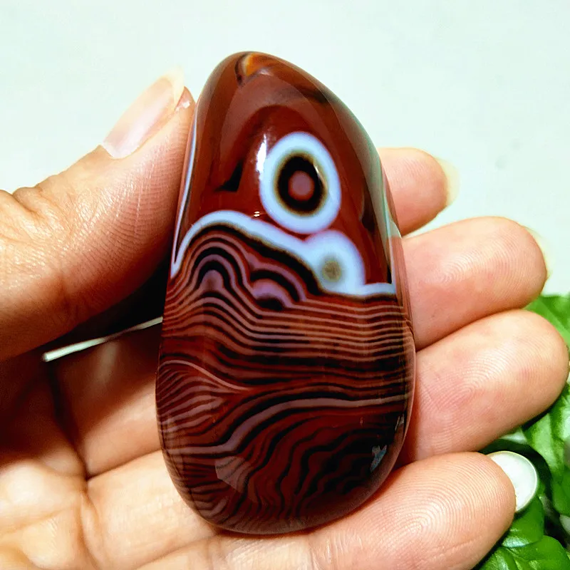 Natural Lace Stone Sardonyx Agate Palm Witchcraft Meditation Energy Healing Aura Spiritual Feng Shui Cryst Home Decoration