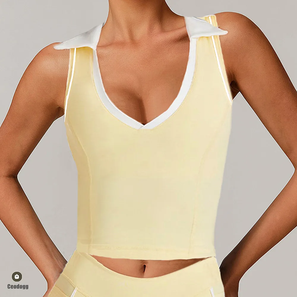 وسادة الوقوف الخامس الرقبة تانك القمم المدمج في اليوغا الصدرية سريعة الجافة تنفس الرياضة الصدرية للنساء تشغيل بيلاتيس رياضة اليوغا تجريب XP03