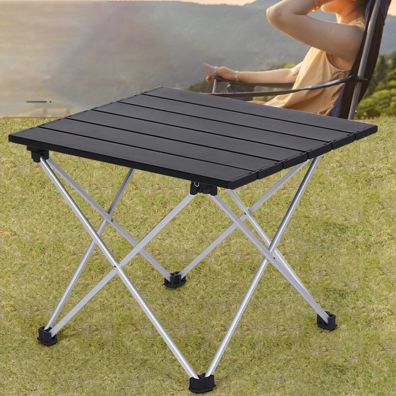 Ultraleichter, tragbarer, zusammenklappbarer Campingtisch, faltbarer Outdoor-Esstisch, hochfeste Aluminiumlegierung für Gartenparty, Picknick, Grillen