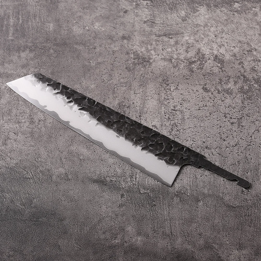 Cucina giapponese in acciaio composito fatto a mano fai-da-te da 8,2 pollici Kiritsuke Coltello da chef Lama vuota Full Tang Bordi ultra affilati Strumenti per la creazione