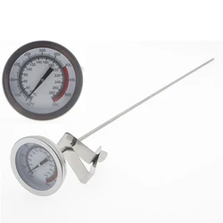 Stainless Steel Frying Oil Mechanical Thermometer BBQ Heat Resistant Deep Fry Temperature Gauge Household Supplies