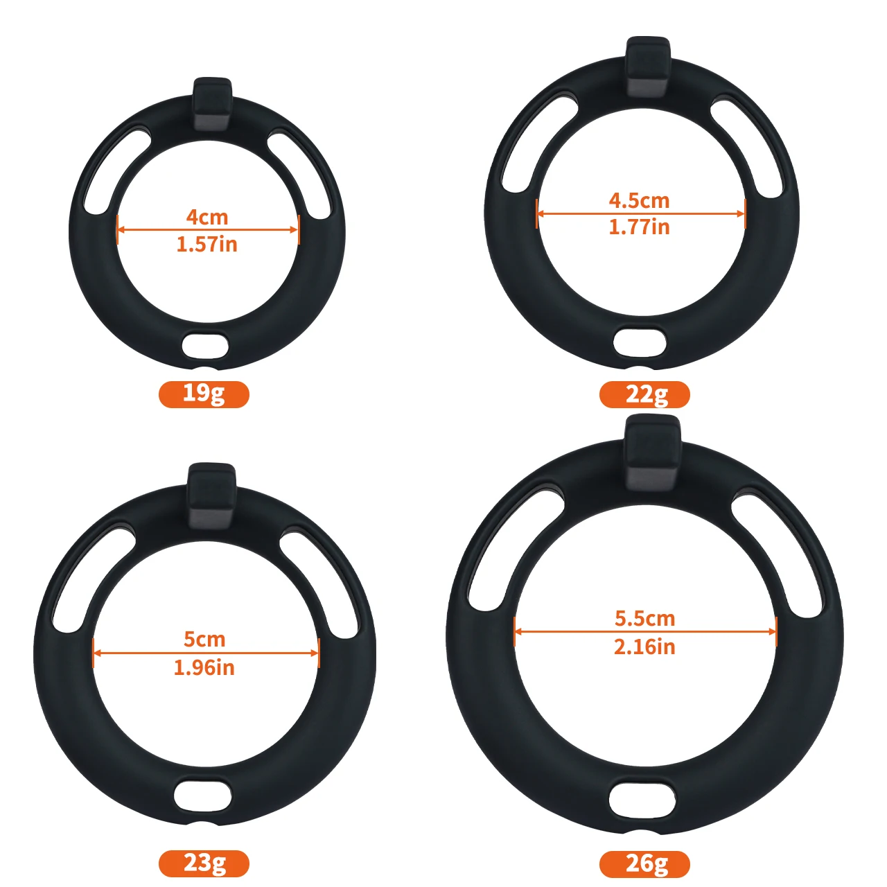 Milk Bottle Texture 4 Colors Silicone Chastity Cage Cosplay Penis Resistant Urethra Lock Cock Ring Flexiable Erotic Sex Toys 18+ - view 3