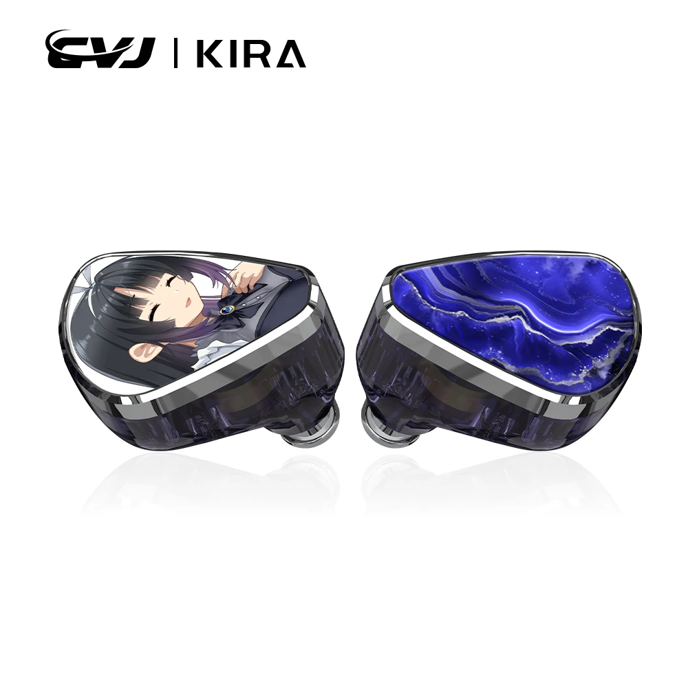 

CVJ KIRA In Ear Monitors 10mm Dynamic Driver Earphones HIFI Strand Silver-Plated Braided Cable IEM 3.5MM/4.4MM/Type-c Optional