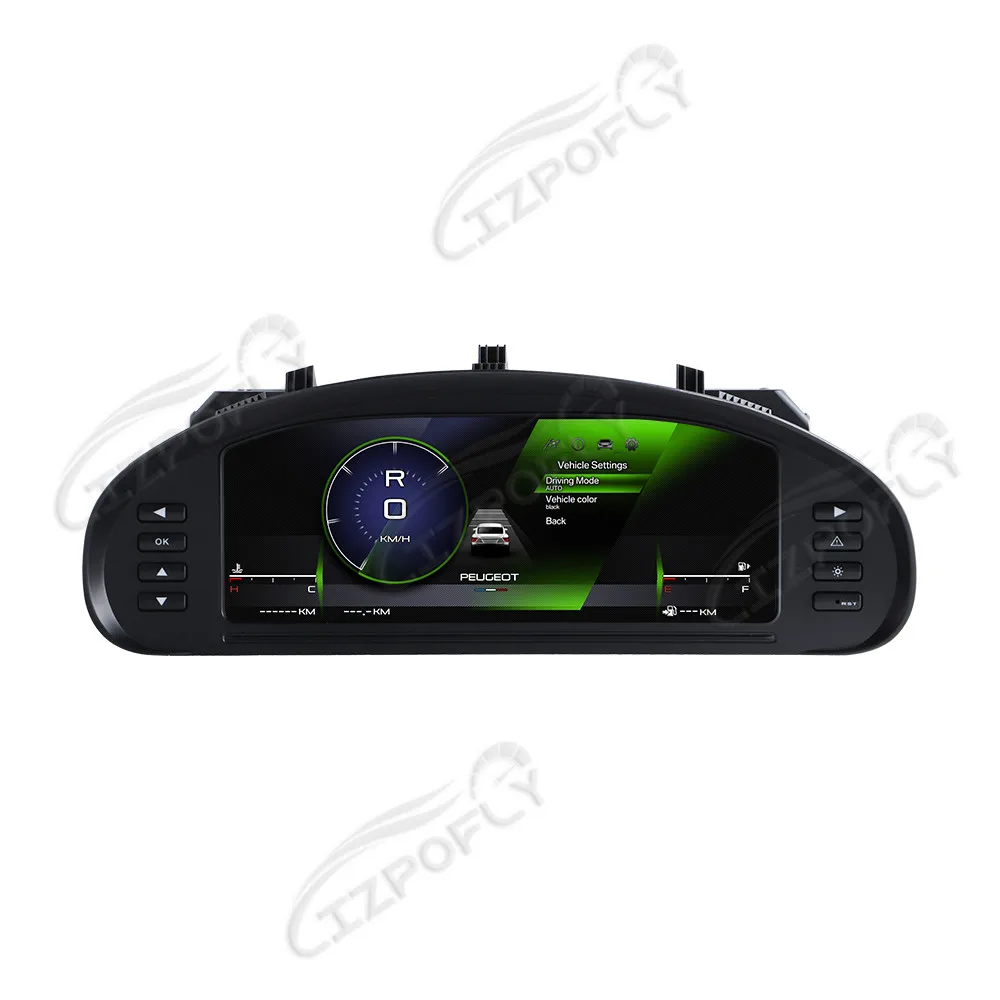 

Приборная панель автомобиля, цифровой кластер для Peugeot 407 2004-2010, автоматическая приборная панель, одометр, виртуальный кабинет, спидометр, измерительный экран, головное устройство